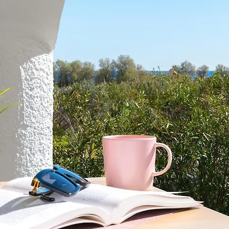 House Of Paradise In Front Of The Golf Court-sea Afandou